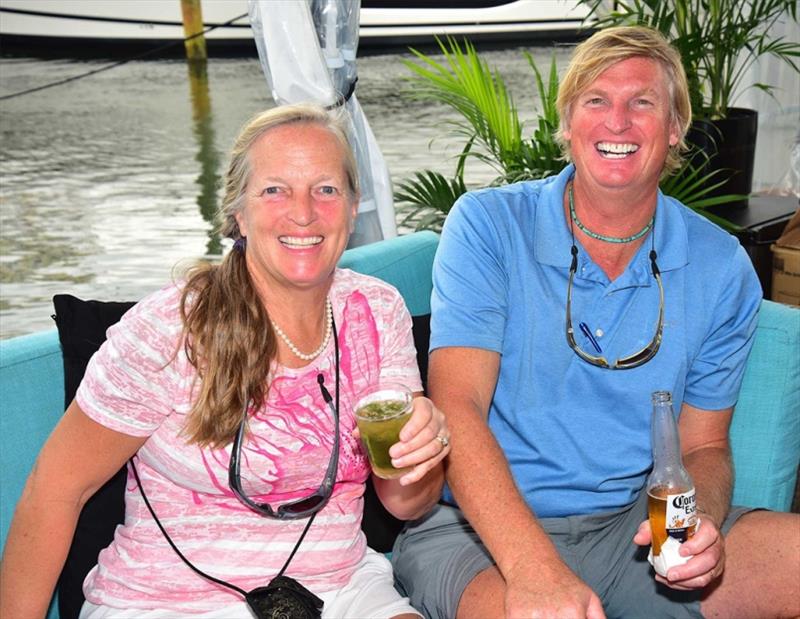 In 2018 during their research phase, Betsy and Gary attended an Outer Reef christening event at the Fort Lauderdale Boat Show photo copyright Outer Reef Yachts taken at 