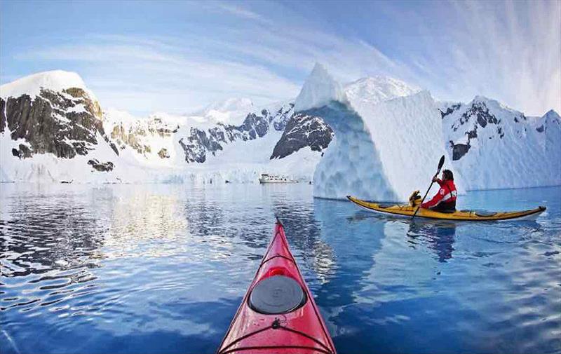 Kayaking in Antarctica - photo © West Nautical