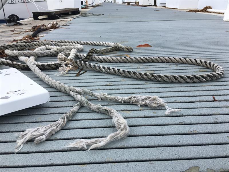 Does your hurricane plan call for extra lines and chafe protection? BoatUS can help you come up with the best storm strategy for your specific boat. - photo © BoatUS