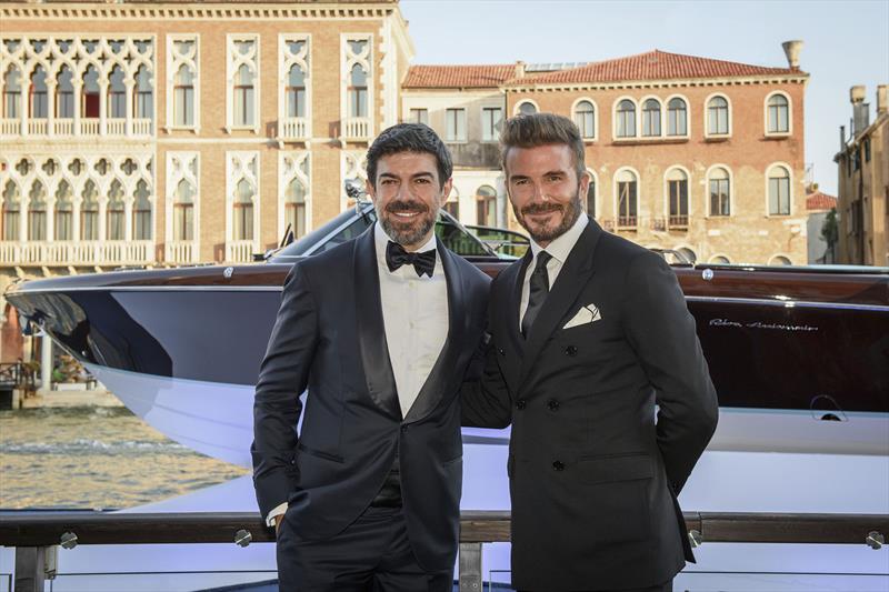 Pierfrancesco Favino and David Beckham - photo © Massimo Paolone / LaPresse