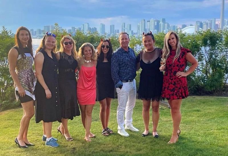 Regatta organizers Kathy Pask and Felicity Rodness with sponsors photo copyright Jean Treadwell taken at Royal Canadian Yacht Club