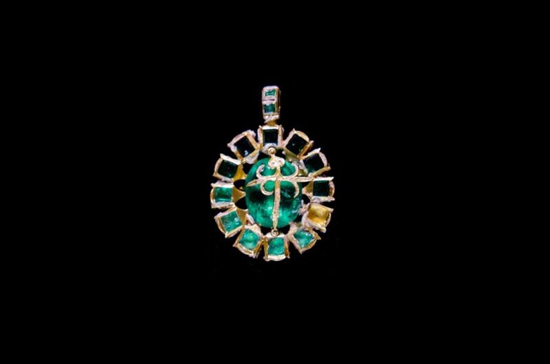It was one of his team that found this 17th century emerald brooch - photo © Damen Yachting