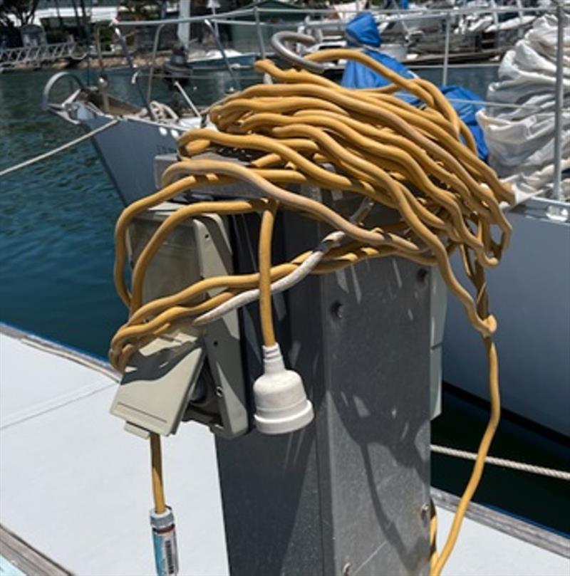 Winding the cable like this, twists the copper conductors - photo © SET Maritime and Electrical