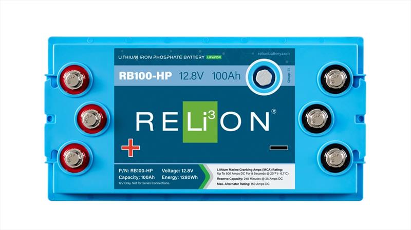 RB100-HP lithium starting battery - photo © RELiON Battery