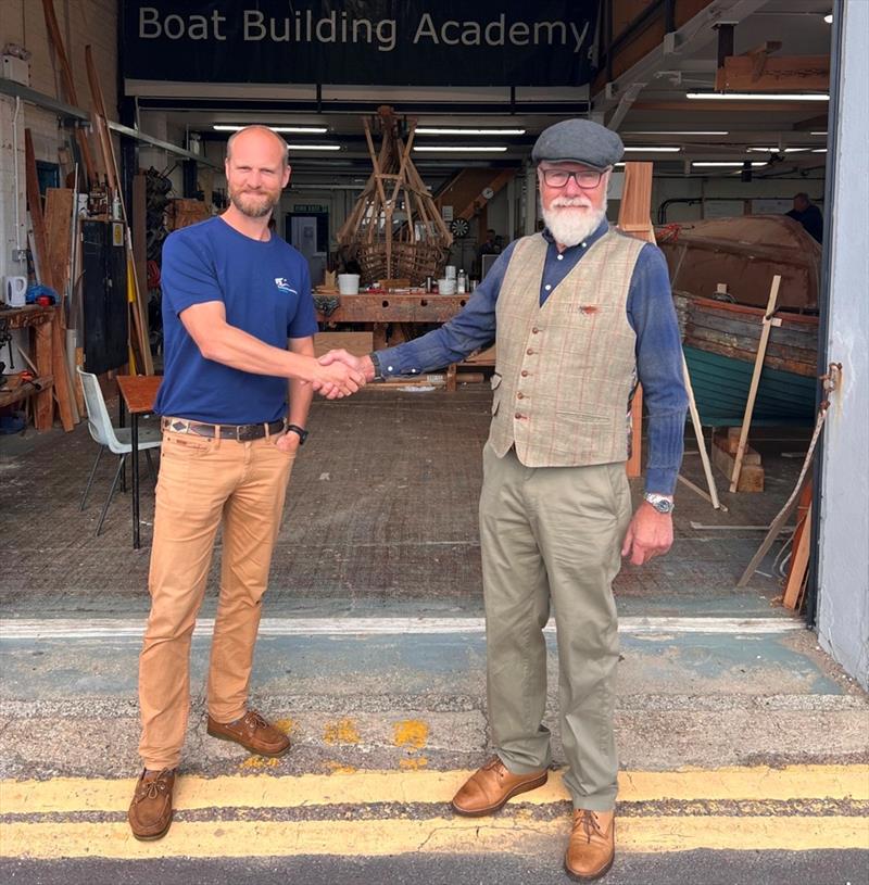 Martin Young, (wearing hat) founder of the bespoke swing seat company