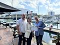 Steve and Kelli from SOS Seafood with Dr Ali Bee from Magnetic Island Koala Hospital © SMIRW