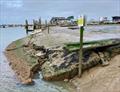 The damaged slip at Southwold Sailing Club © SSC