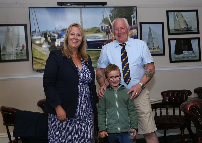 Commodore of RTYC Karen Cox, RCS of RTYC Andrew Ketteringham with young sailor Leopold - photo © Chris Cox