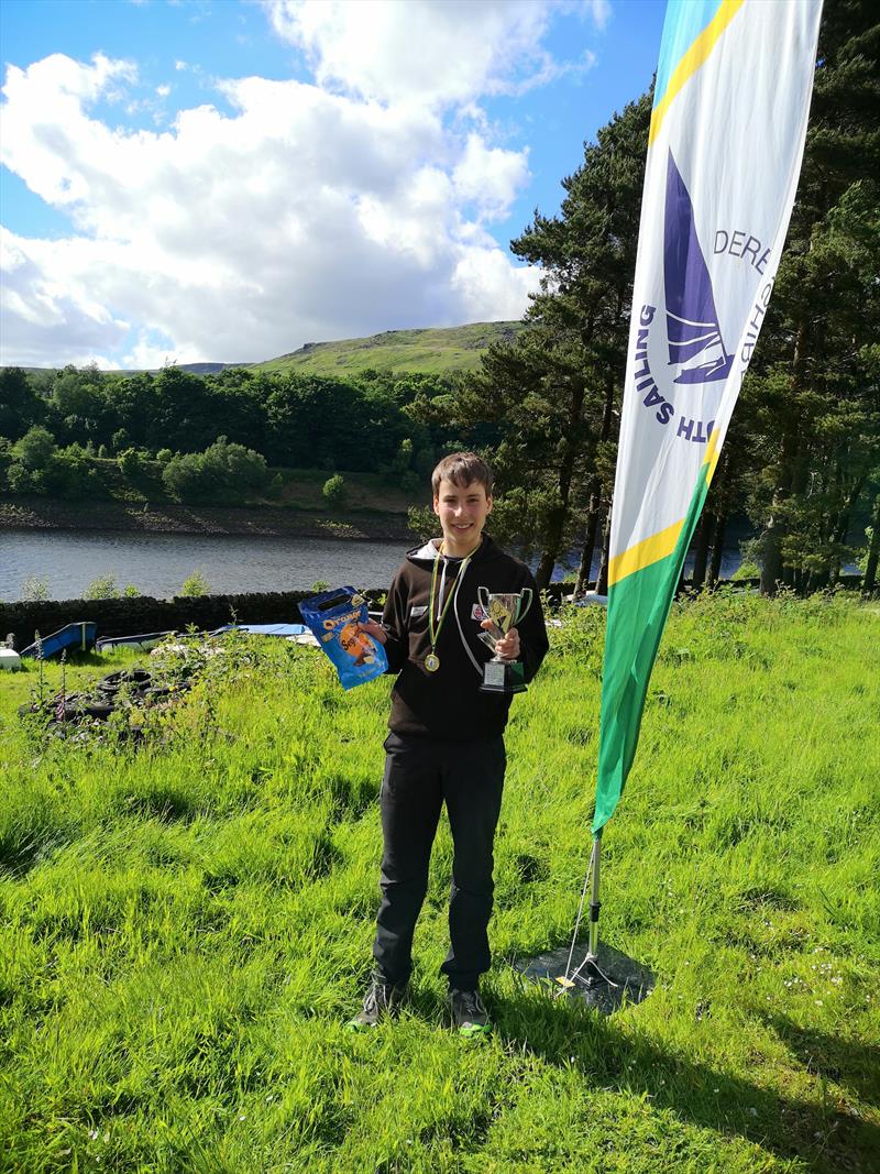 Derbyshire Youth Sailing: Reuben at Glossop SC photo copyright Joanne Hill taken at Glossop Sailing Club