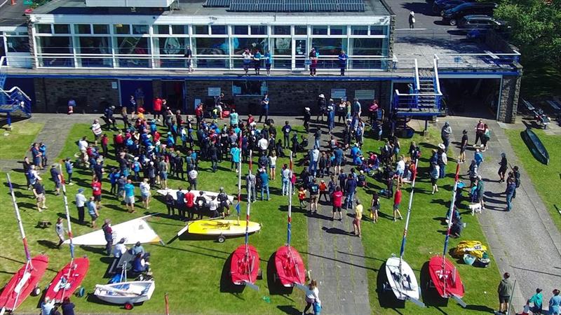 NEYYSA North Junior Championships - Briefing underway photo copyright Dave Woods taken at Derwent Reservoir Sailing Club