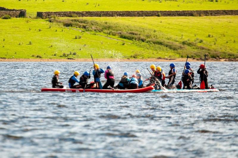 NEYYSA North Junior Championships - Mega Sup Fun photo copyright Dave Woods taken at Derwent Reservoir Sailing Club