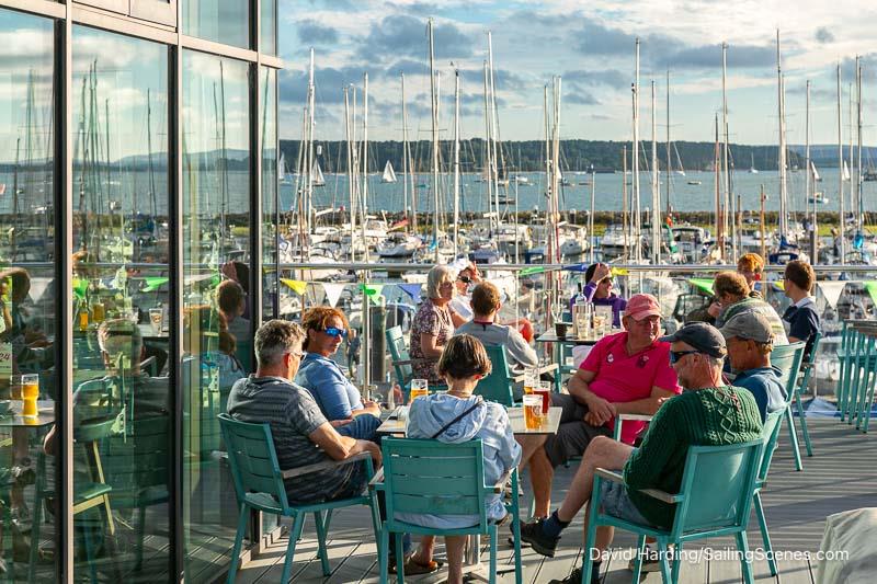 Enjoying the view at Parkstone Yacht Club photo copyright David Harding / www.sailingscenes.com taken at Parkstone Yacht Club