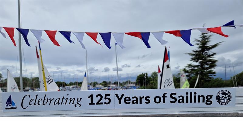 Blackwater Sailing Club 125th Anniversary Celebrations Banner photo copyright Tracy Haigh taken at Blackwater Sailing Club