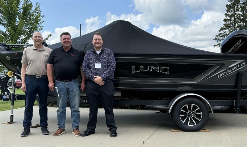 Minnesota House Representative Tom Murphy tours Brunswick's New York Mills Operation - photo © National Marine Manufacturers Association