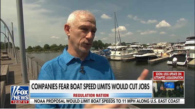 NMMA President and CEO Frank Hugelmeyer on Fox News: “The NOAA rule will devastate the marine industry” - photo © National Marine Manufacturers Association