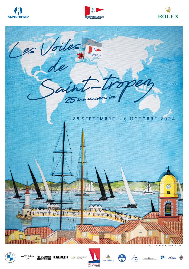 Les Voiles de Saint-Tropez 2024 poster - photo © Jean-Claude Servoz