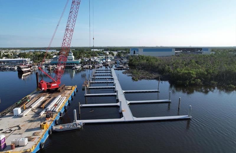 Golden Marine Systems advances restoration at Salty Sam's Marina - photo © Golden Marine Systems