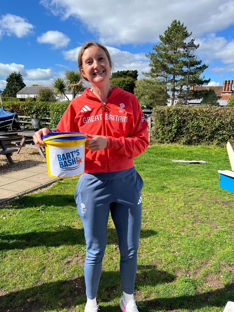 Hannah Snellgrove fundraising during the Lymington Town Sailing Club Bart's Bash and Club Regatta - photo © Abby Keightley-Hanson & Mark Jenkins