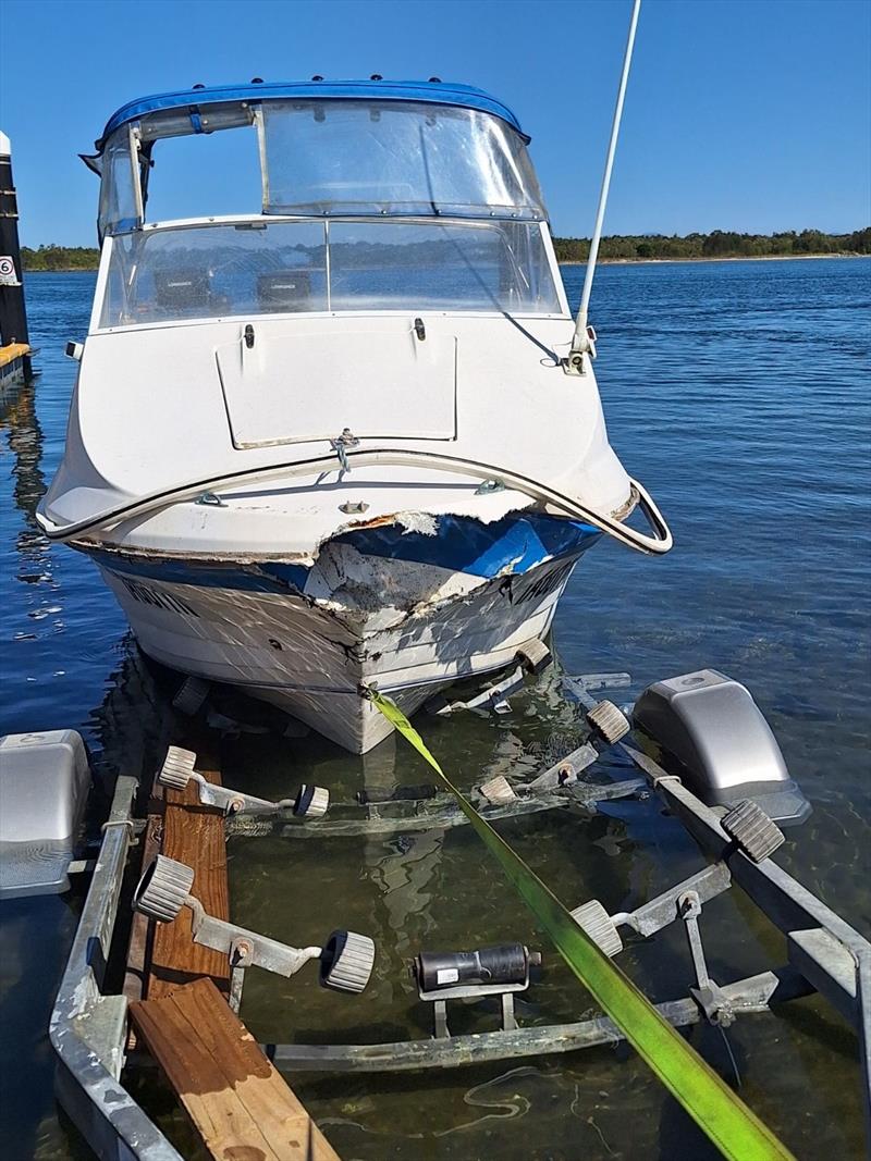 Marine Rescue Trial Bay assisted a fisherman whose vessel collided with a whale on the Mid North Coast - photo © Marine Rescue NSW