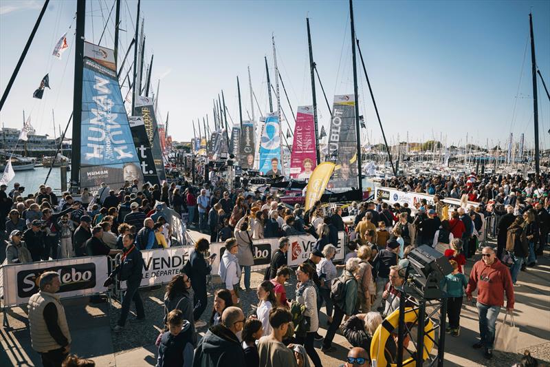 General view of the public in the village of the Vendee Globe, on October 23, in Les Sables d'Olonne, France photo copyright Vincent Curutchet / Alea / VG24 taken at 