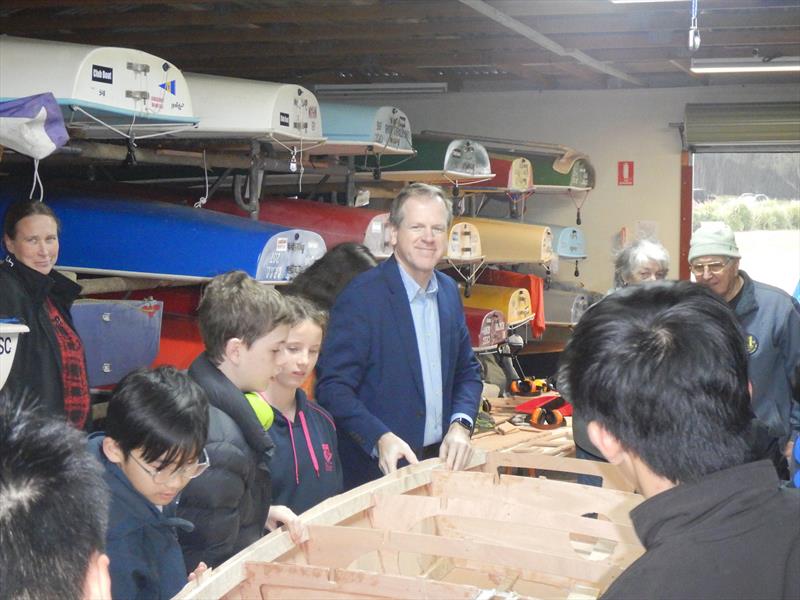 Mayor Trenton Brown visits the Rainbow build - photo © Concord and Ryde SC