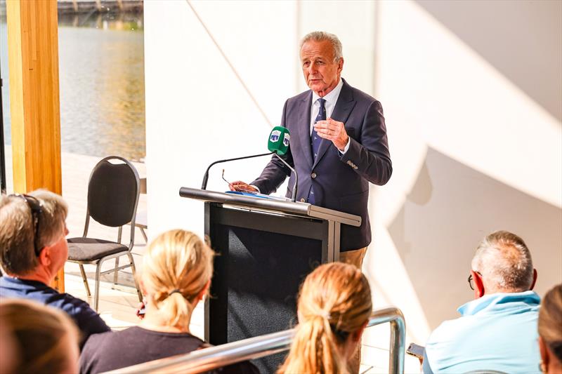 CYCA Vice Commodore David Jacobs addressed the media at a Press Conference in Hobart - photo © Salty Dingo / CYCA