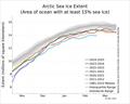 Arctic Sea Ice extent &copy; Steve Brown