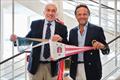 Mr Bernard d'Alessandri, General Secretary of Yacht Club de Monaco, and Mr John Pagano, Group CEO of Red Sea Global, the developer of AMAALA, formally exchanged burgees during the Monaco Yacht Show &copy; AYC