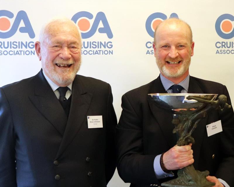 Sir Robin Knox-Johnston, CA Patron, presents The Duchess of Kent Trophy to Mark Daniels on behalf of Kirsten Neuschäfer - photo © Stuart Bradley / CA