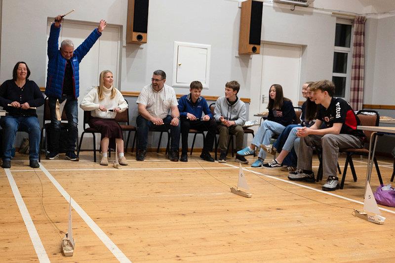 A race winner celebrates - Solway YC Winter party and Prize-giving - photo © Nicola McColm