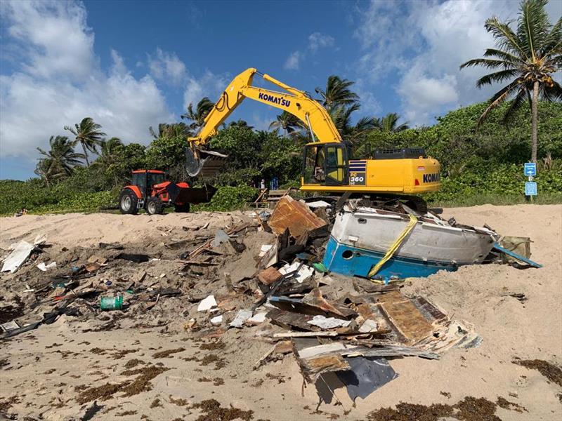 The BoatUS Foundation “Turning the Tide Online” virtual summit, Feb. 25-27, hopes to seek out more sustainable boating-related waste stream solutions, such as finding better solutions for end-of-life and derelict fiberglass boats - photo © TowBoatUS Fort Lauderdale