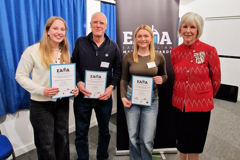 Blackwater SC members (L-R) Jess Haigh, Steve Jarred, Lucy Shelter, Jenny Tolhurst at EAMA awards photo copyright BSC taken at Blackwater Sailing Club