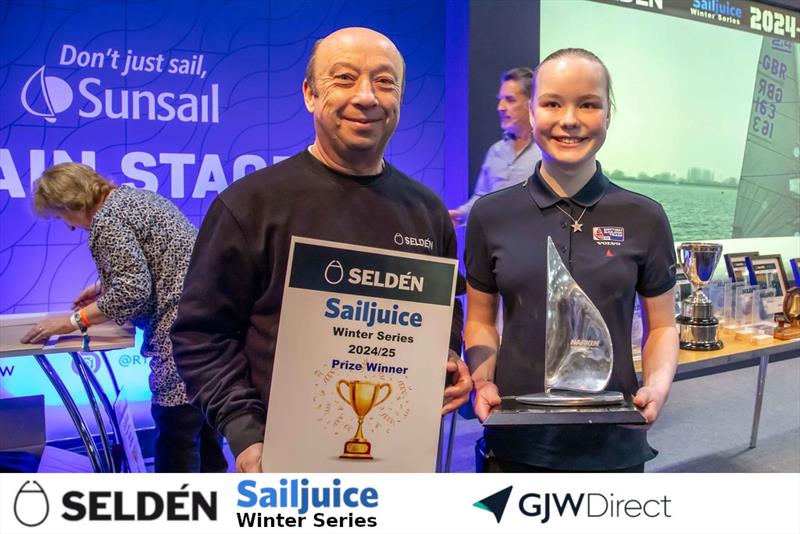 Seldén Sailjuice Winter Series Prize Giving: 1st Youth, Sophie Forbes (Topper) - photo © Tim Olin / www.olinphoto.co.uk