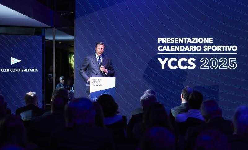 YCCS Commodore, Andrea Recordati, welcomed attendees at the YCCS press conference photo copyright YCCS / Studio Borlenghi taken at Yacht Club Costa Smeralda