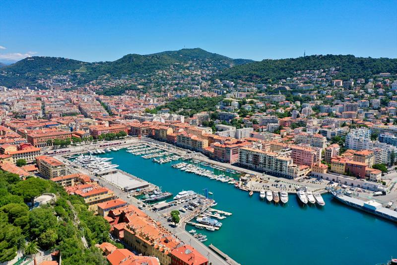 Drone picture of the marina in Nice - photo © Ville de Nice / drone