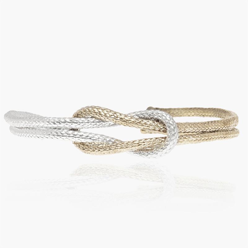 Reef Knot Bracelet in sterling silver and brass photo copyright Angela Lago taken at 