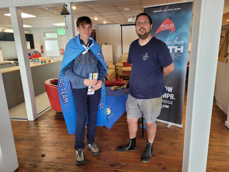 Noah finishes 2nd in the Fast Fleet during P&B NSSCA Series Round 3 at Banbury photo copyright Norman Byrd taken at Banbury Sailing Club