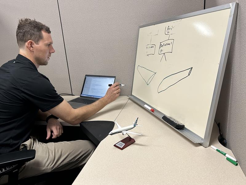 Richard Didham the mechanical engineer at work - photo © Boeing