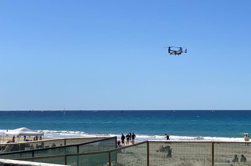 The incredible Bell Boeing V-22 Osprey seen here hovering off the Gold Coast - photo © John Curnow