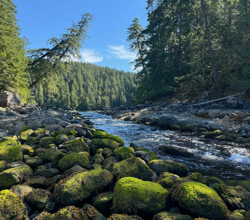 Mark and Isabella love kayaking around the Sound - photo © Riviera Australia