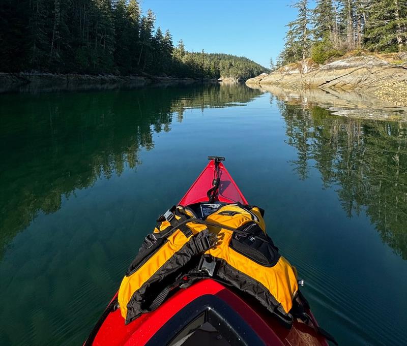 Mark and Isabella love kayaking around the Sound - photo © Riviera Australia