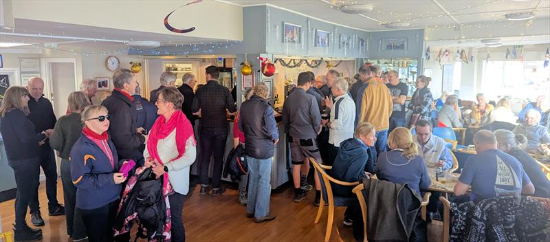 The clubhouse was buzzing after the Keyhaven Yacht Club Rum Race - photo © Mark Jardine