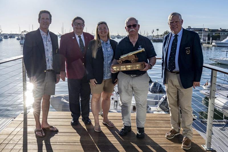 Don Becker, center, was presented his award at the California Dreamin' Series at Balboa Yacht Club - photo © Tom Walker