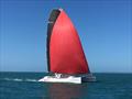 Rogntudjuuu recently practicing in Moreton Bay - Brisbane to Gladstone Multihull Yacht Race © Geoff Cruse