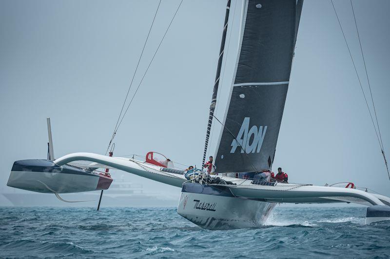 Maserati in the Caribbean Multihull Challenge photo copyright Laurens Morel / www.saltycolours.com taken at Sint Maarten Yacht Club and featuring the MOD70 class