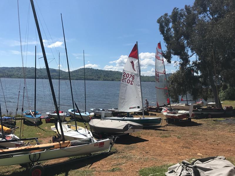 Hume Weir Regatta photo copyright Tim Hill taken at Albury-Wodonga Yacht Club and featuring the Musto Skiff class