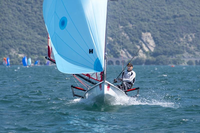 ACO 12th Musto Skiff Worlds at Torbole, Lake Garda Day 1 - photo © Emilio Santinelli