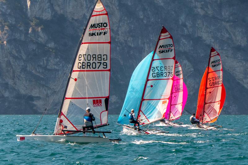 ACO 12th Musto Skiff Worlds at Torbole, Lake Garda Day 1 - photo © Emilio Santinelli