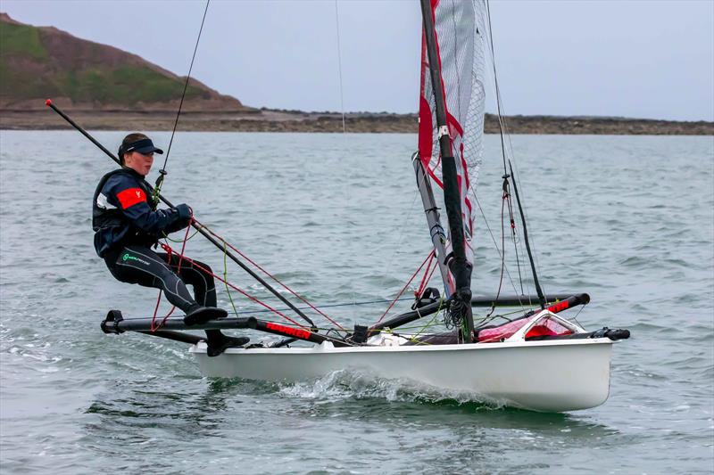 Alicia Biggs - Noble Marine UK Musto Skiff National Championship 2024 photo copyright Tim Olin / www.olinphoto.co.uk taken at Filey Sailing Club and featuring the Musto Skiff class