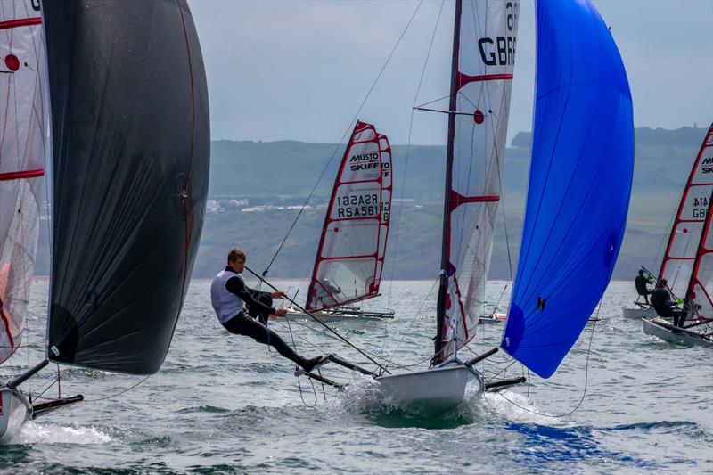 Sam Barker - Noble Marine UK Musto Skiff National Championship 2024 photo copyright Tim Olin / www.olinphoto.co.uk taken at Filey Sailing Club and featuring the Musto Skiff class